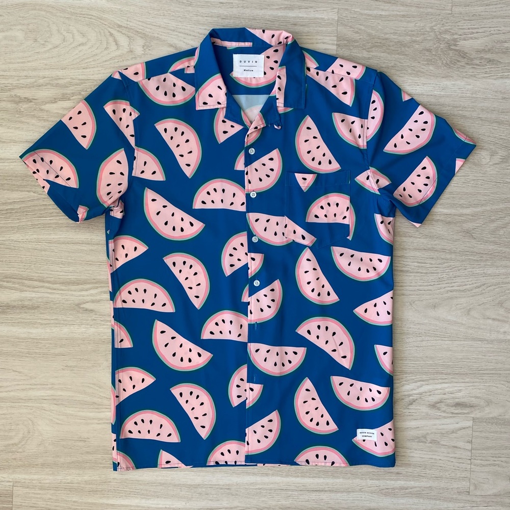 Duvin Design Company- Watermelon Button-up Shirt
